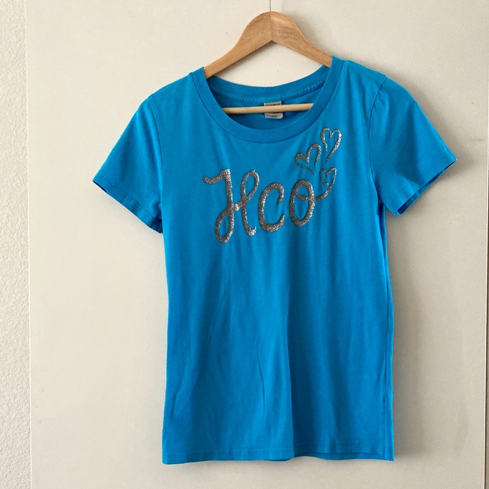 Hollister Crew Neck Logo Graphic T-Shirt - Large